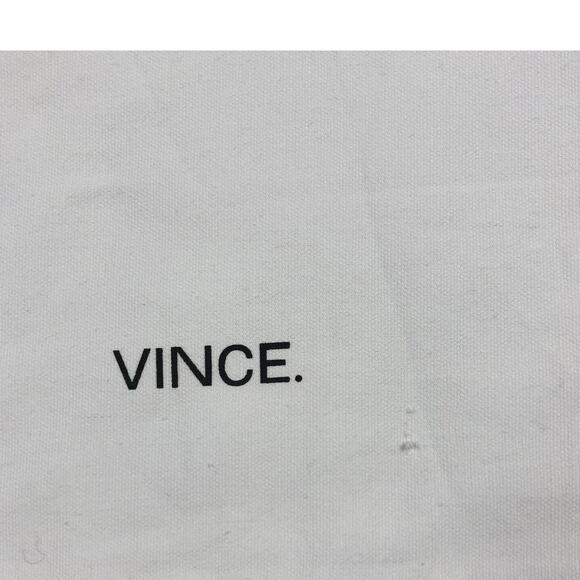 VINCE Small Dust Bag Cover White Drawstring Rectangular - Picture 2 of 3